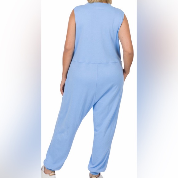 Zenana Sleeveless Harem Jumpsuit - Picture 2 of 3